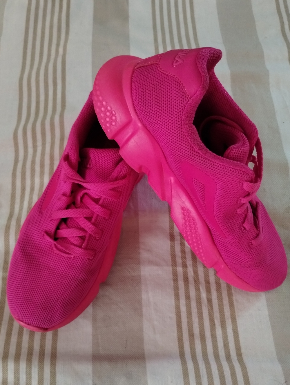 Fila Hot Pink Athletic Sneakers - Lightweight Comfort - Picture 3 of 8